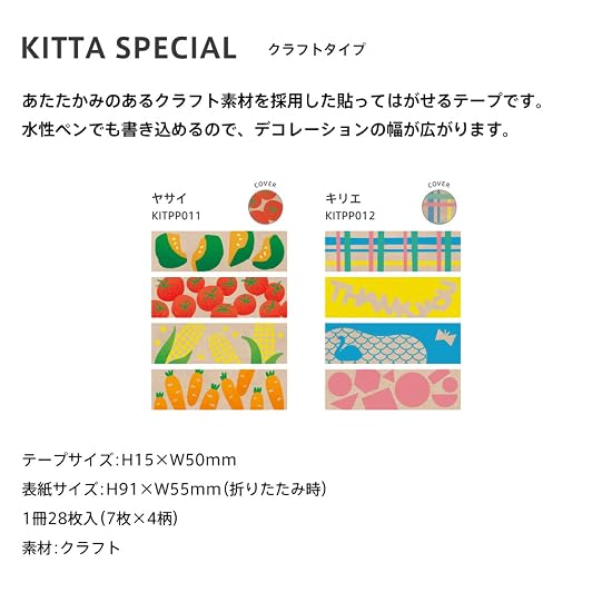 KING JIM Малярная лента KITTA Craft Yasai KITPP011