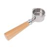 51mm Coffee Bottomless Portafilter, Comfortable Grip, 51mm Two-Lug Portafilter, Safely Removable, 304 Stainless Steel, EC0310 (A2 Beechwood)