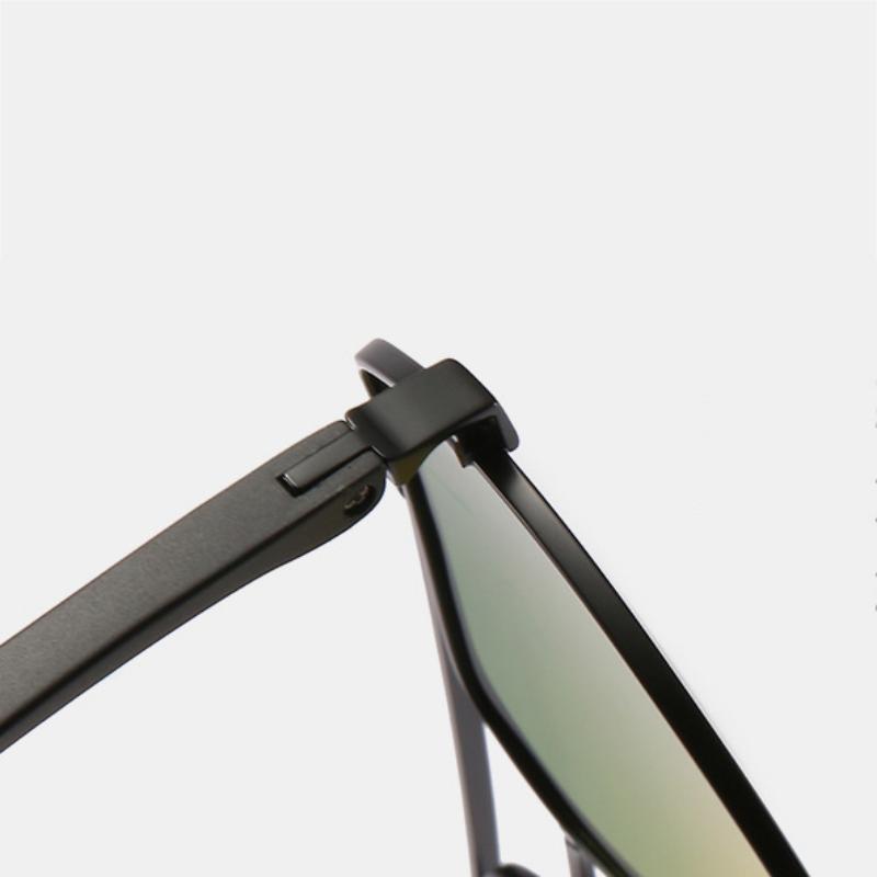 Модные анти-синий свет фотохромные солнцезащитные очки мужские металлические для вождения на открытом воздухе двойные очки день ночь ночное видение солнцезащитные очки не поляризованные очки