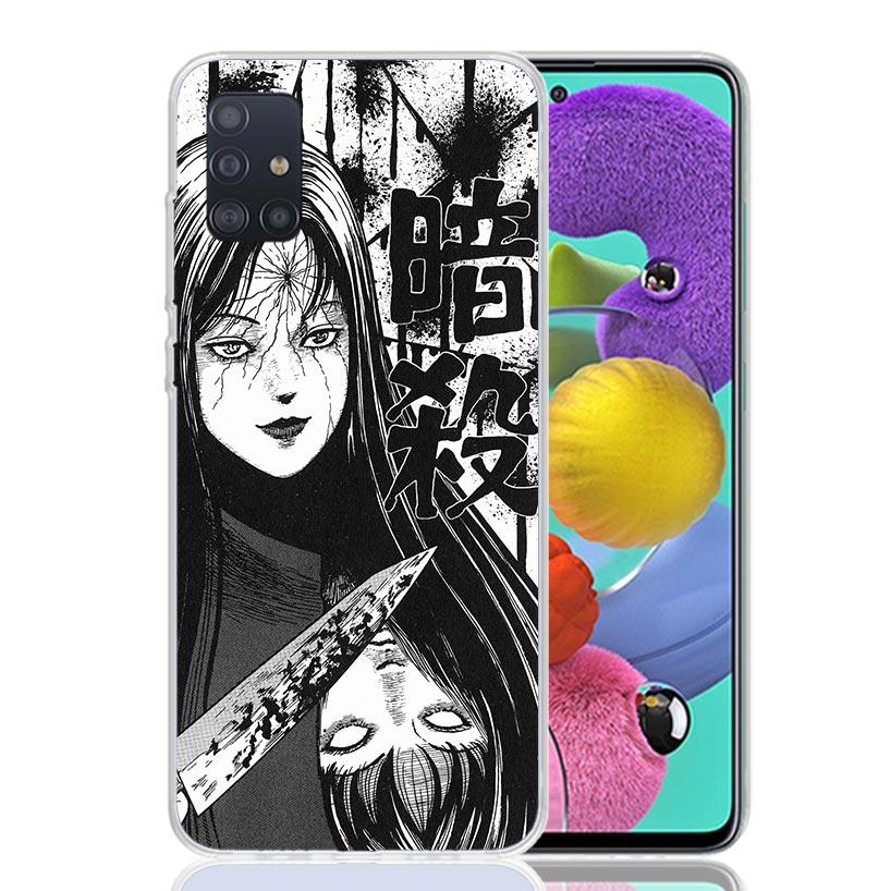 Japanese Horror Comic Anime Phone Case For Samsung Galaxy A52 A32 A22 A12 A02S A50S A30S A51 A31 AA71 Note 20 Ultra 10 S10 Plus