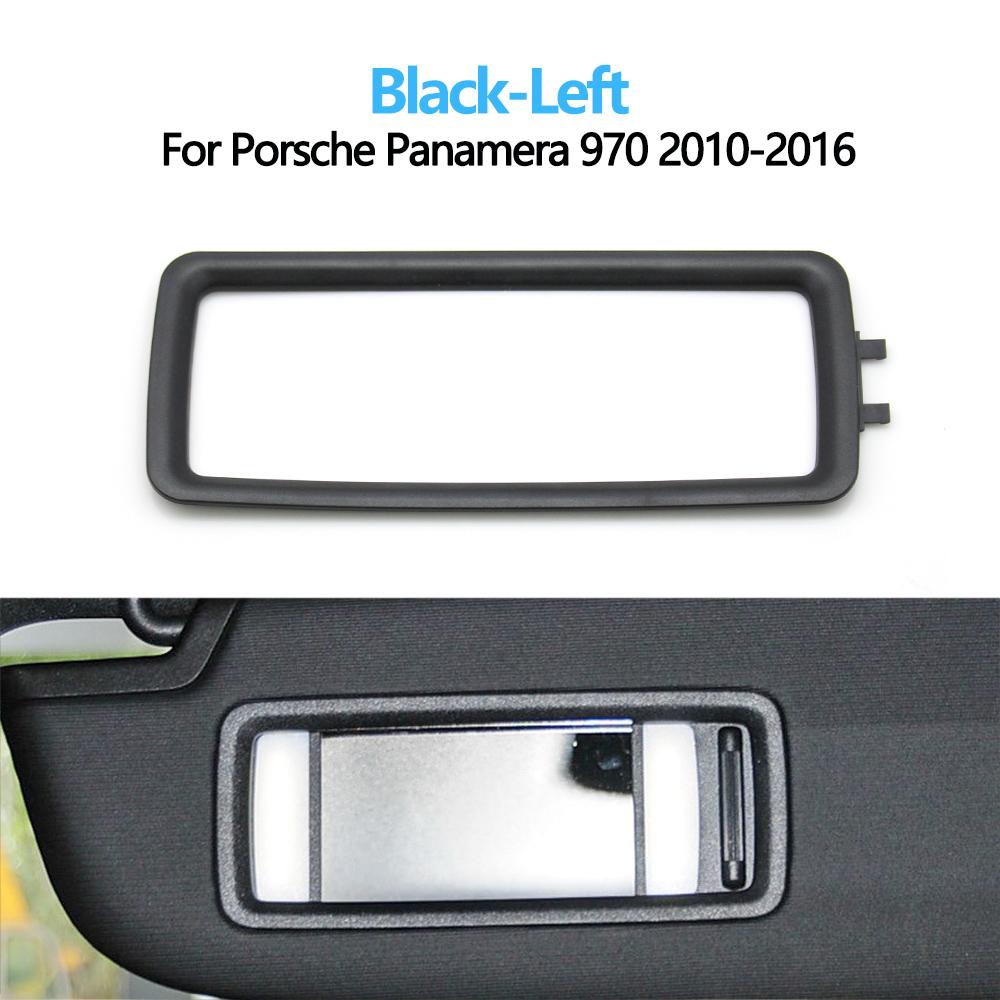 Car Left Right Sun Shade Visor Mirror Makeup Cosmetic Mirror Holder Outer Surrounding Cover For Porsche Panamera 970 2010-2016