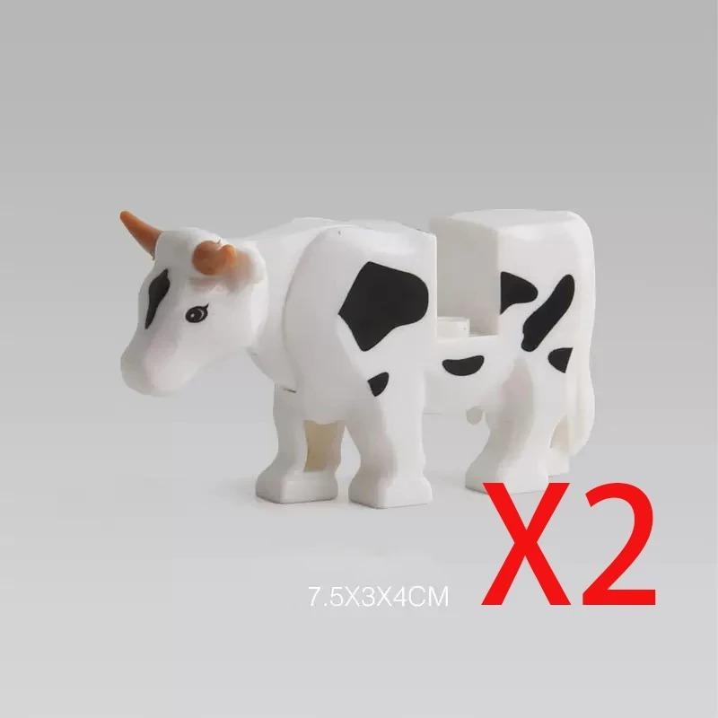 MOC Средневековые Строительные Блоки Фигурки Аксессуары Зоопарк Африканский Слон Верблюд Олень Волк Крокодил Боевой Конь Мини Кирпичик Игрушка Подарок R058