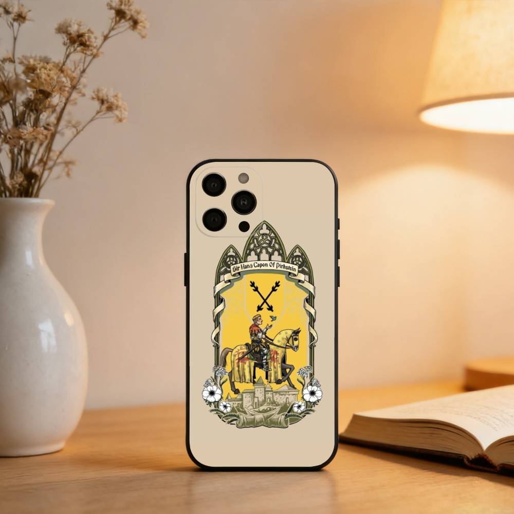 KCD Kingdom Come Deliverance Phone Case For iPhone 17,16,15,14,13,12,11 Plus,Pro Max,XS,Soft Silicone Black Cover