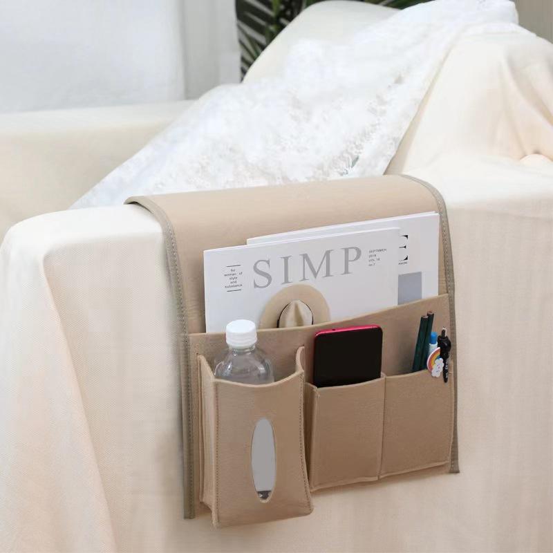 Бытовое кресло Caddy Felt Couch Recliner Подлокотник Органайзер для журналов, планшетов, сотовых телефонов, пультов дистанционного управления, подвесная сумка для хранения