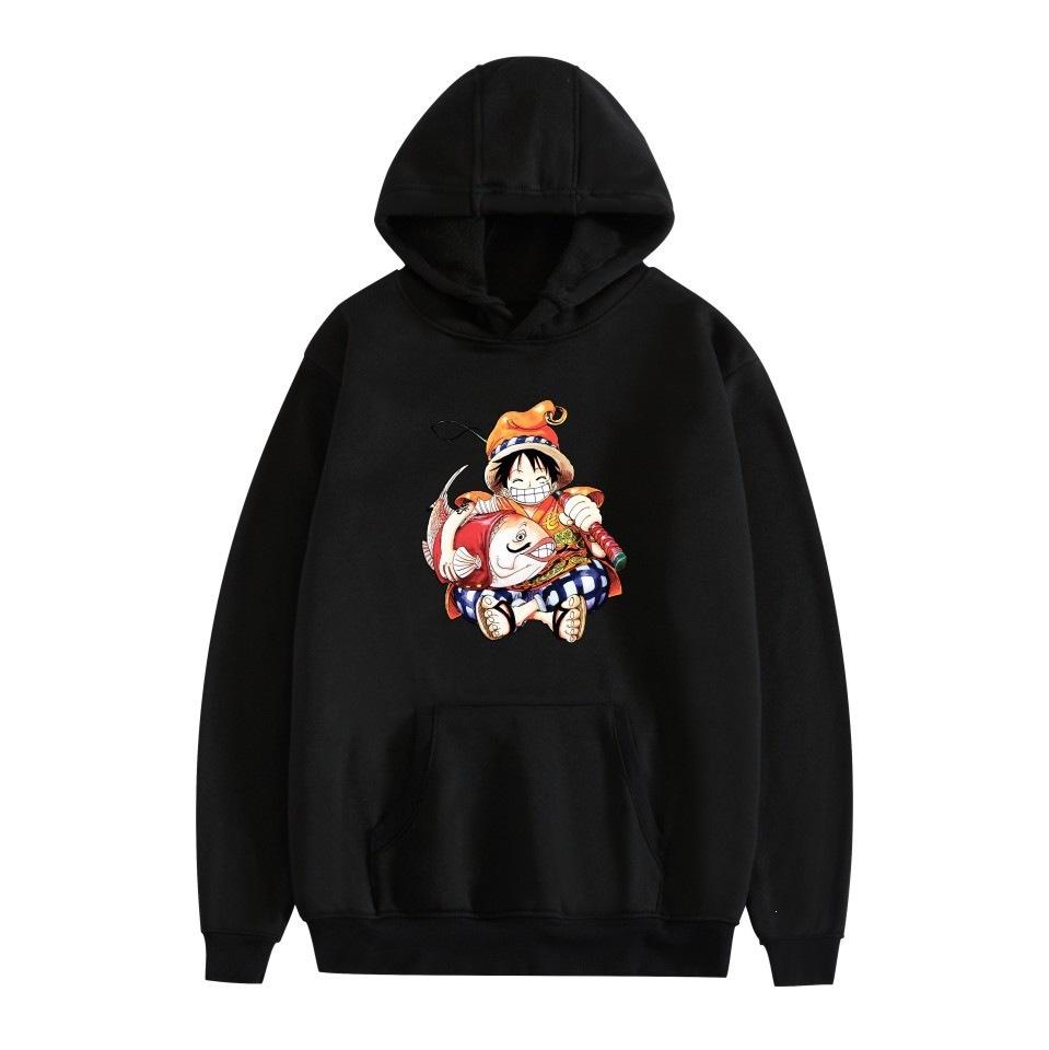 Anime peripheral printing casual hooded sweater couple