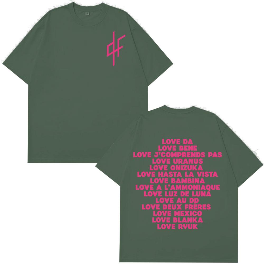 I Love PNL Fashion Graphic Print Harajuku Tshirt Unisex Unisex Hip Hop Short Sleeve Aesthetic Trend of Loose Casual Cotton T Shirts
