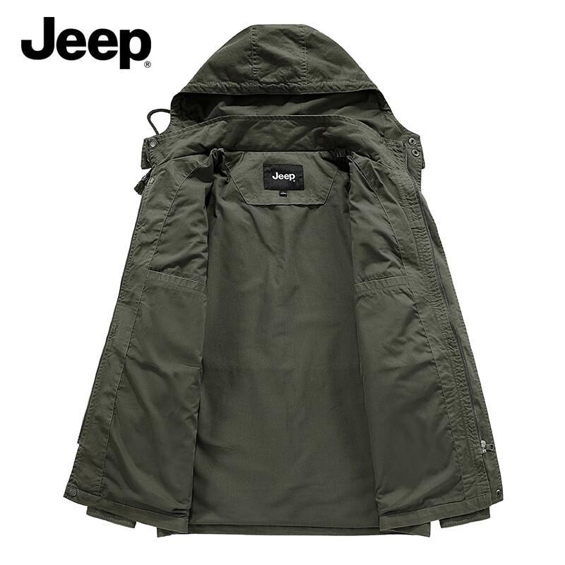 Jeep Мужская повседневная куртка с капюшоном для улицы