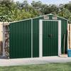 VidaXL Garden Shed, Tool Shed with Handles, Tool Shed with Sloping Roof, Patio Storage Shed, Green 364514