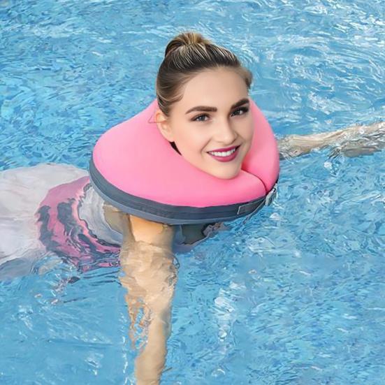 Adults Float Swim Collar for Head And Neck Support Love Shaped Swimming Pool Floating Collar for Teens And Adults