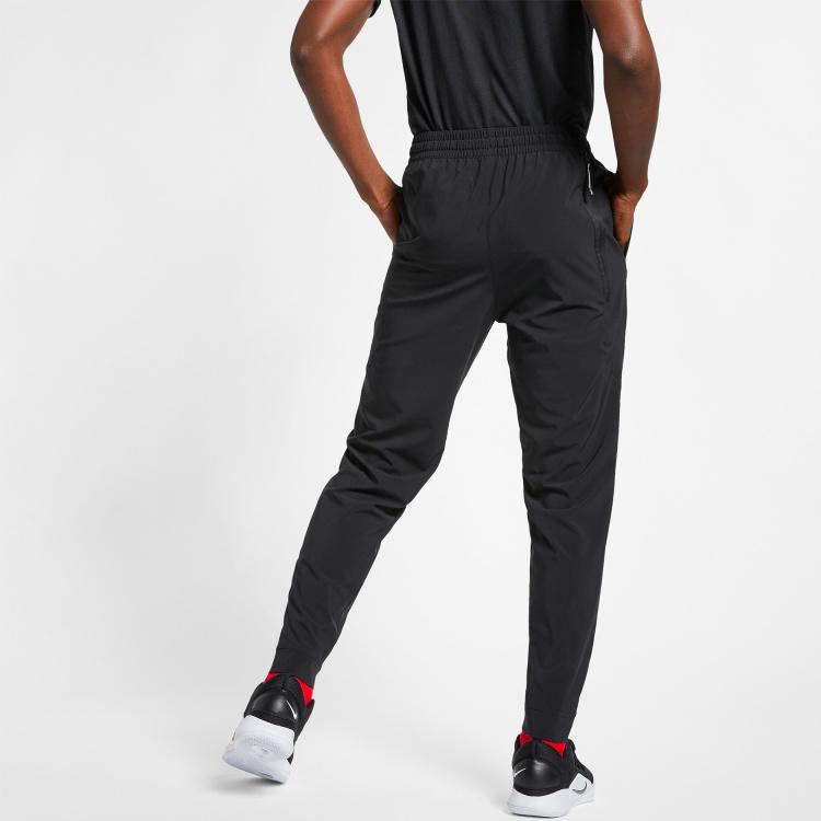 Nike Сплошной цвет с логотипом, повседневные спортивные длинные брюки, мужские брюки, черные CW2661-010