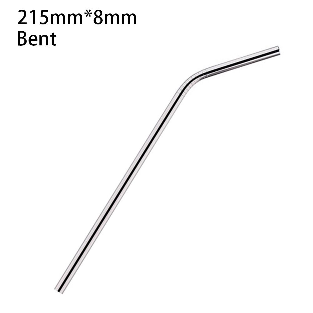 6 шт. серебряная соломинка для чашек, прямая изогнутая сменная соломинка для чашки Stanley 30 унций 40 унций Tyeso