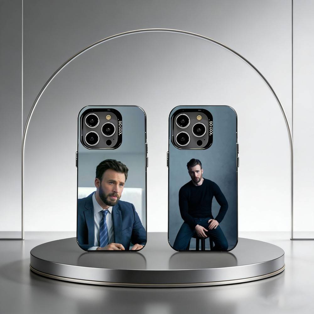 Крис Эванс (1) Чехол для телефона iPhone 17,16,15,14,13,12,11 Plus,Pro Max,XS,Цветной Серебряный чехол для телефона Funda Cover