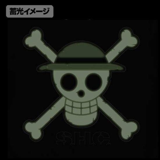 COSPA ONE PIECE Straw Hat Skull Size L Glow-in-the-Dark T-Shirt, SUMI,
