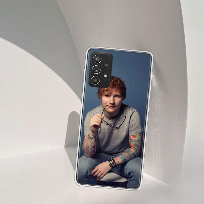 Чехол для телефона Ed Sheeran Singer для Samsung A54 A57 A37 A17 A14 A15 A12 A24 A34 A55 A35 A25 A52S A07 A05S A04S A22 A32 A72 Galaxy N