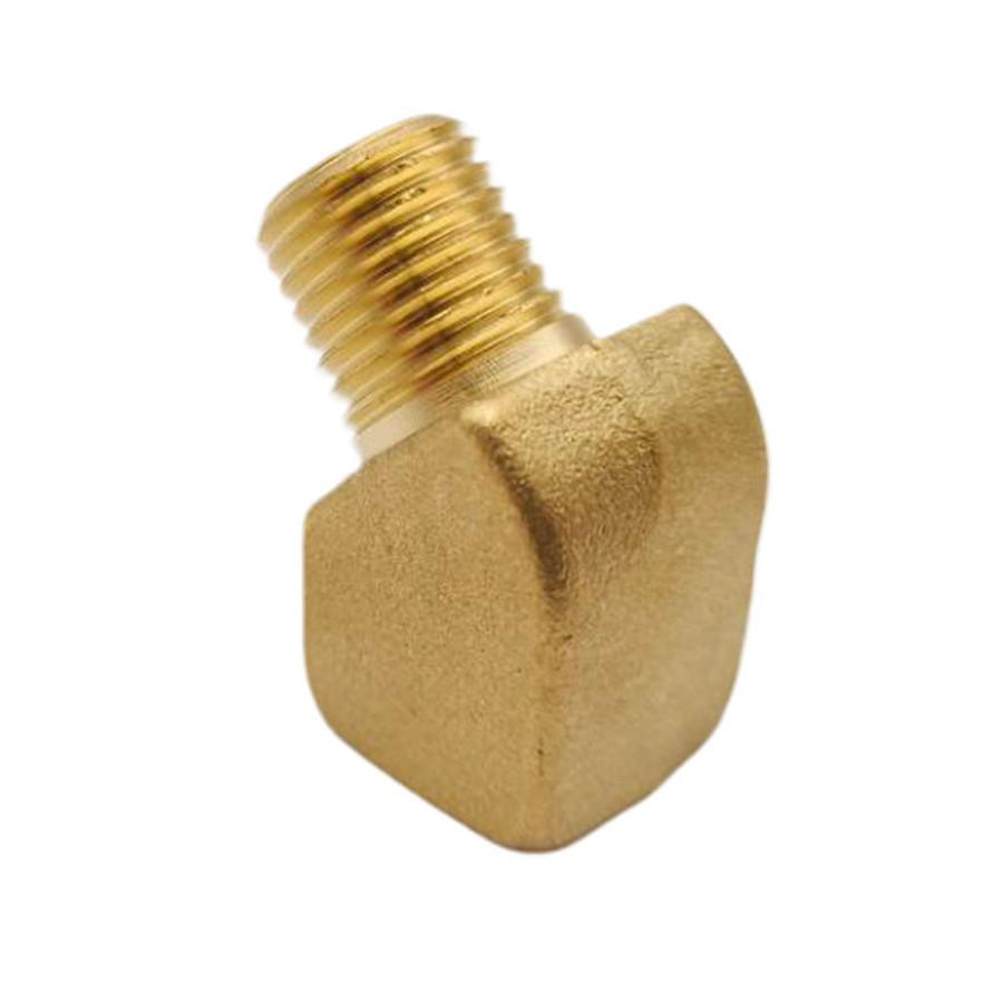 2x Solid Brass Street Pipe 45 Degree Elbow 1/4" Male Female NPT Air Fuel Water