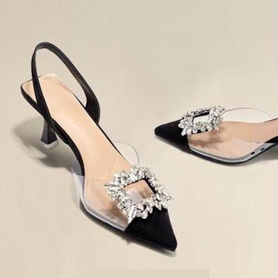 2024 лето новые босоножки на танкетке женские квадратные босоножки с открытым носком модные римские высокие каблуки