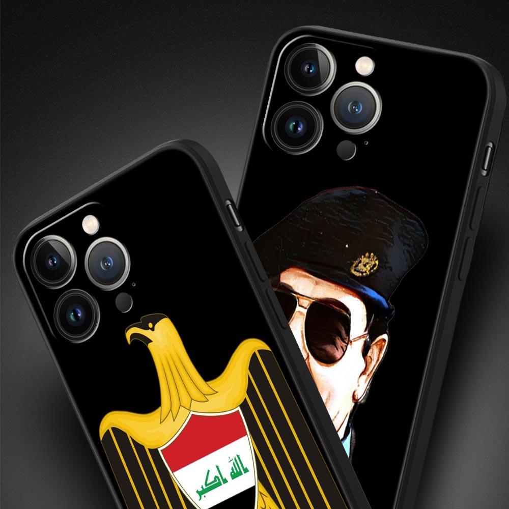 Саддам Хусейн Флаг Ирака Для iPhone 11 12 13 15 16 14 Pro Max Телефон CaX XR XS 7 8 Plus 2020 Черный Мягкий Силиконовый Чехол Funda