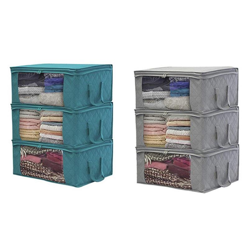 1/5 шт. складной ящик для хранения, стеганая сумка для хранения, гардероб, пылезащитный нетканый складной пылезащитный ящик для одежды и сумка для хранения одеяла