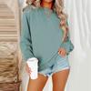 Women Autumn Winter Tops Women's Long Sleeve Sweatshirt Casual Crewneck Loose Fit Pollover Fleece Tops