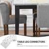 5Pcs Table Leg Brackets Flat Furniture Connecting Piece Sofa Legs Mounting Plates Heavy Duty Top Repair Brackets Table Kit Chair