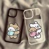 Забавный Мультяшный Мускулистый Собачий Пара Чехол Для Телефона Для iPhone 16 13 15 14 Pro Max 11 12Mini XR 7 8Plus Ударопрочный Прозрачный Жесткий Чехол