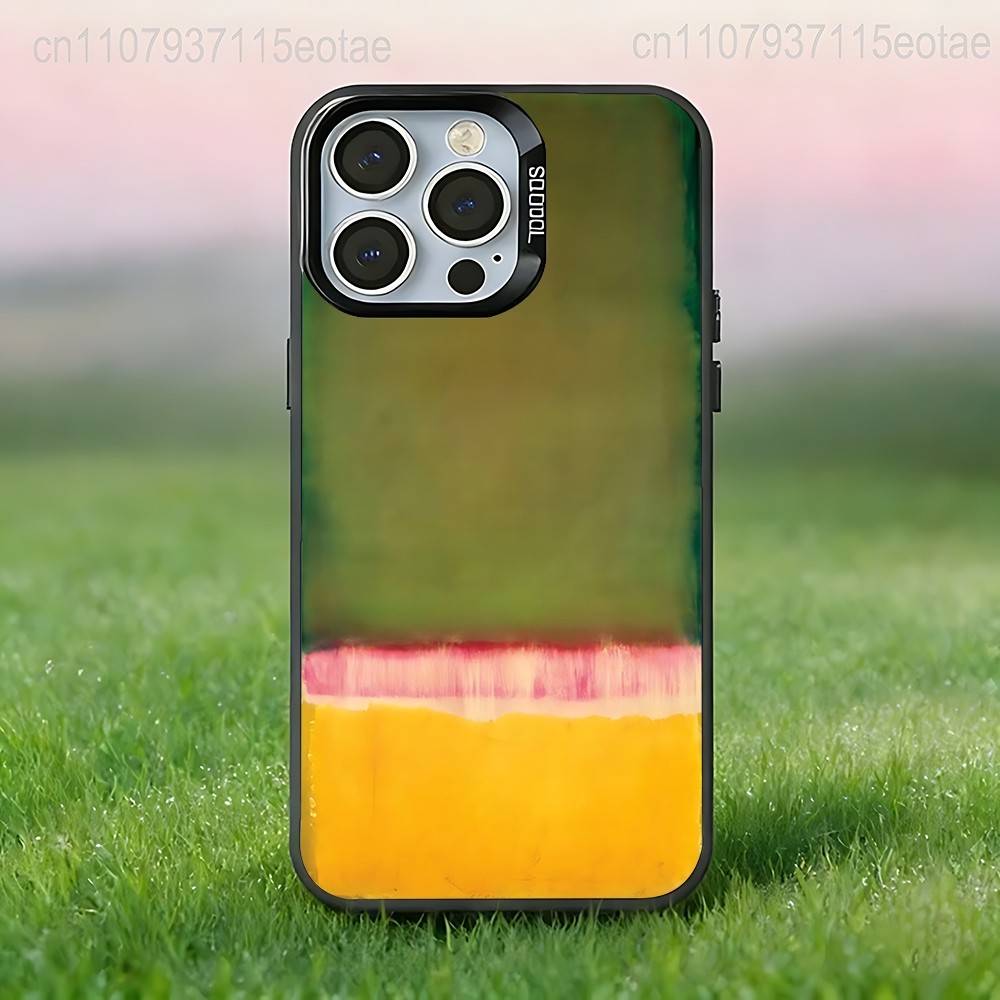Mark R-Rothko Art  Phone Case For iPhone 17,16,15,14,13,12,11,Pro,Max,Plus,E,Air,Mini Black IMD Cover