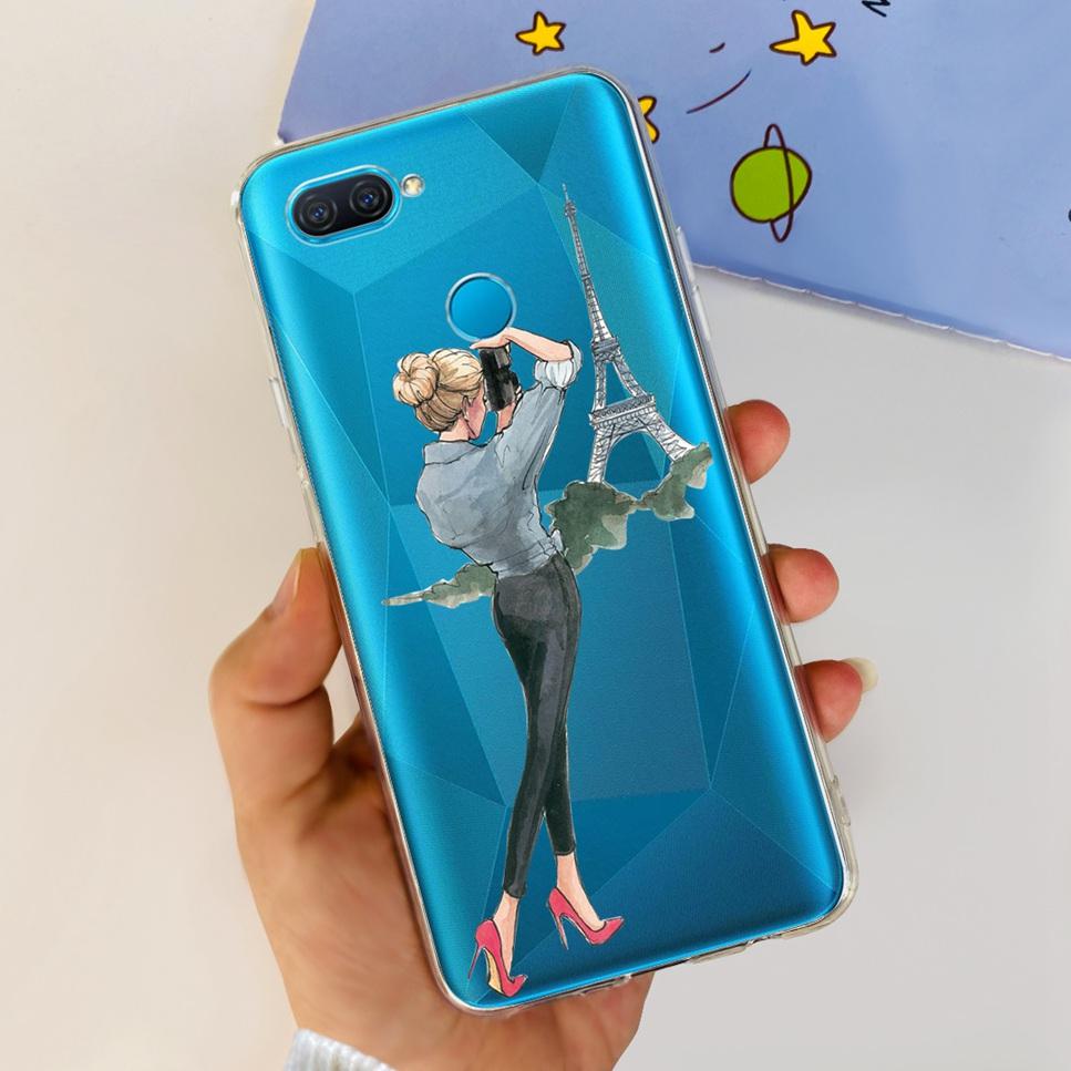 Case For Oppo A12 6.22" Cute Cartoon Dinosaur TPU Soft Silicone Clear Cover For Oppo A12 A 12 CPH2083 Phone Case Funda Bumper