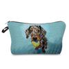 Женская косметичка с принтом собаки, органайзер для туалетных принадлежностей, дорожный кейс для хранения 6773
