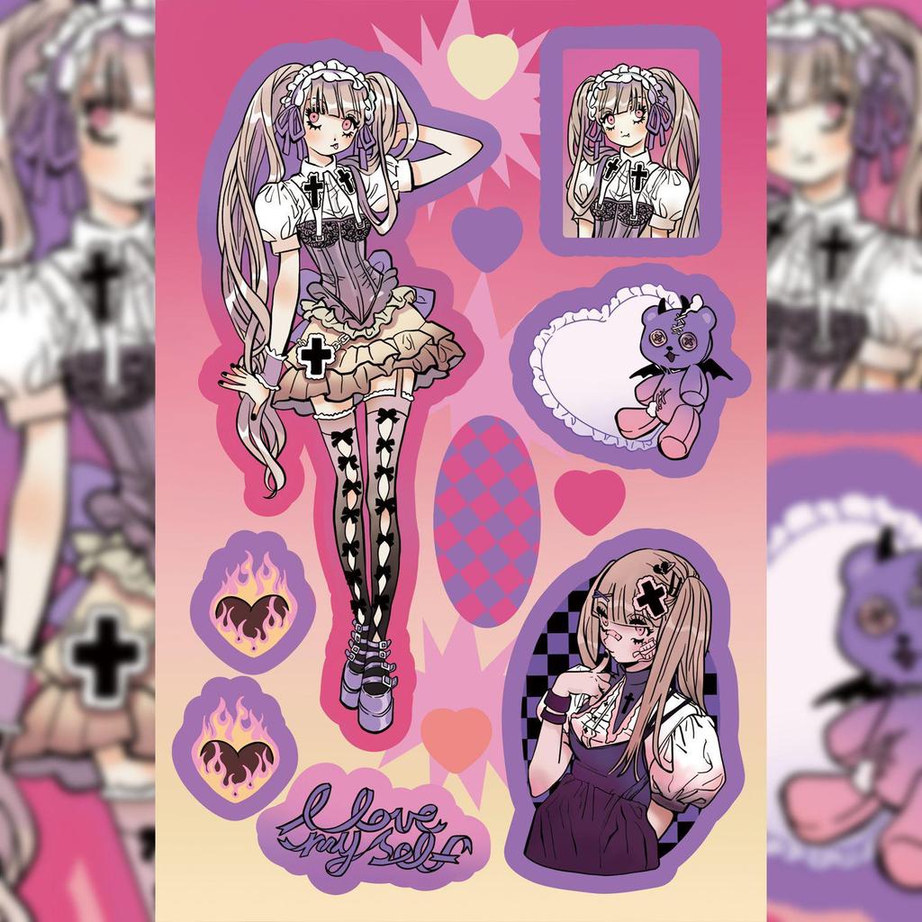 Корейские наклейки с персонажем Доми для блокнотов и DIY чехлов для телефонов