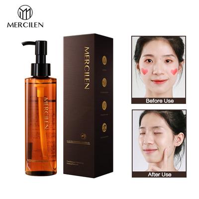 185 мл очищающее масло с черным чаем, нежное очищающее средство для лица, глаз и губ, средство для снятия макияжа, очищающее молочное масло для растений