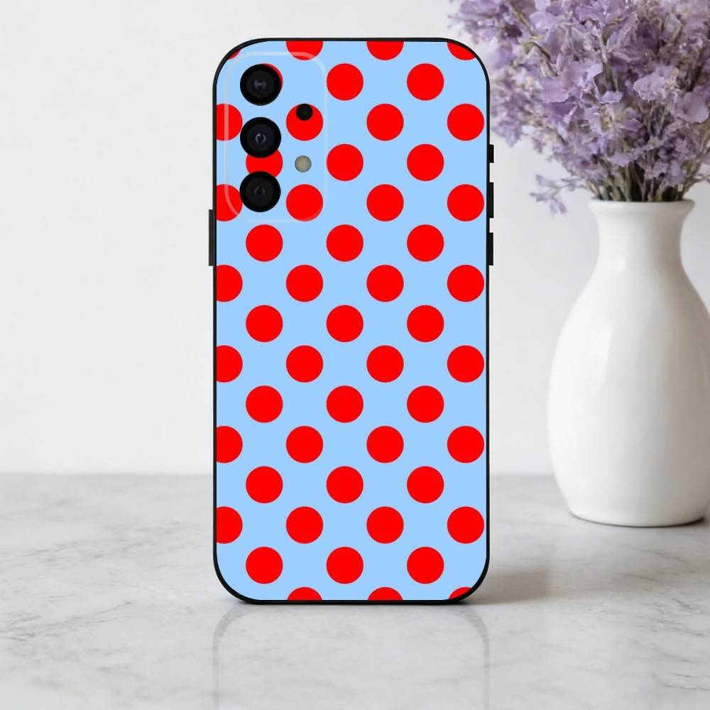Чехол для телефона P-Polka D-Dot A-Art для Samsung Galaxy A73, A72, A71, A70, A53, A52, A51, Мягкий силиконовый черный чехол