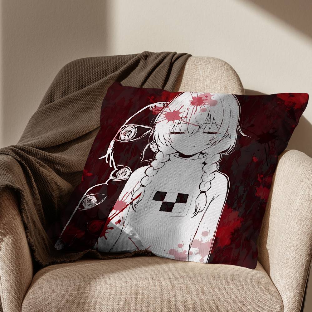 game Yume Nikki Uboa Madotsuki Print Throw Pillow Cover cm Square Cushion Case for Living Room Bedroom Decor