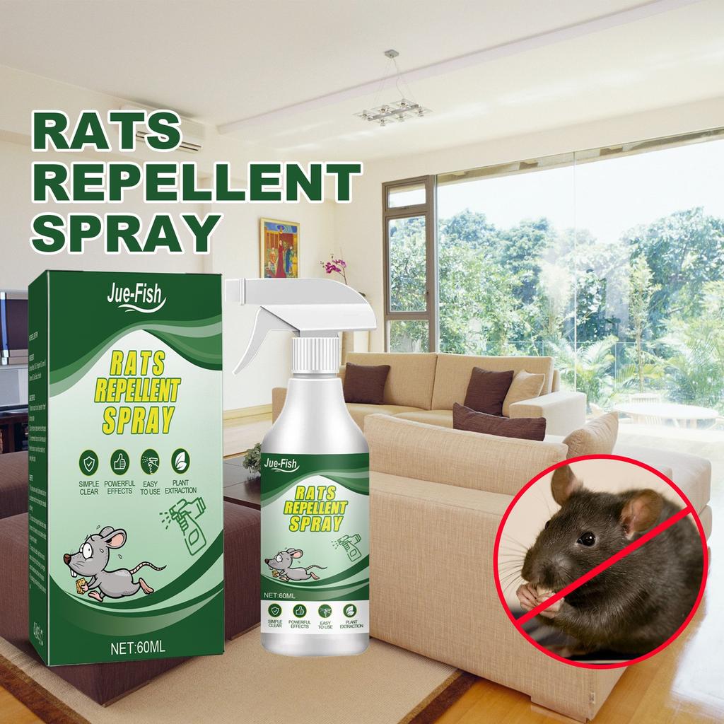 Спрей для управления мышью, спрей для двигателя RatRepellent, сохраняет экосистемы для проводов, кабелей, автомобильных двигателей, 60 мл
