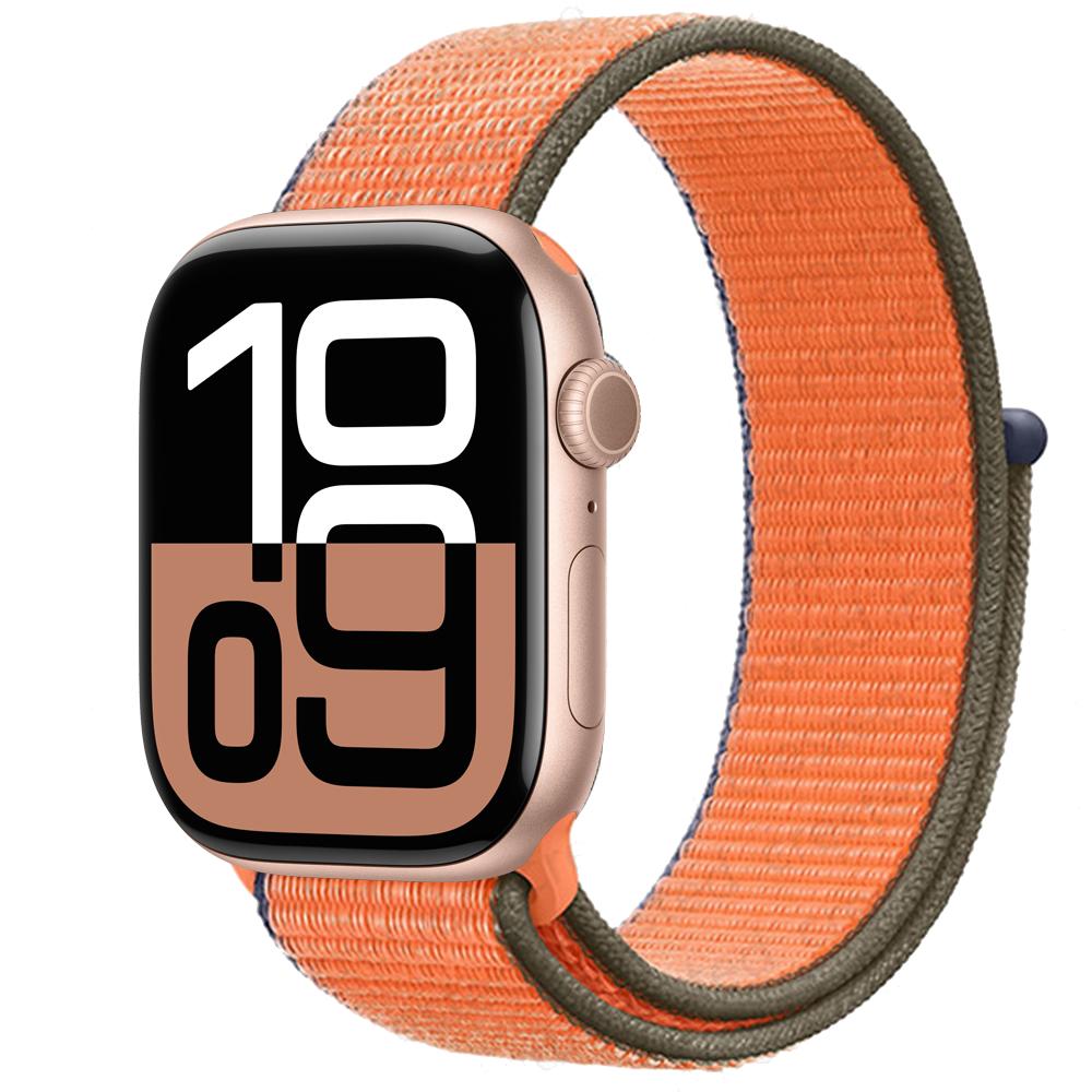 Нейлоновый ремешок-петля Для ремешков Apple Watch 46мм 44мм 40мм 41мм 45мм 42мм Оригинальный ремешок браслет iWatch Серии 11 10 SE 9 8 Ultra 3