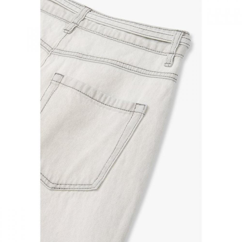Vov Belted Semi Wide Denim Pants 7156155001