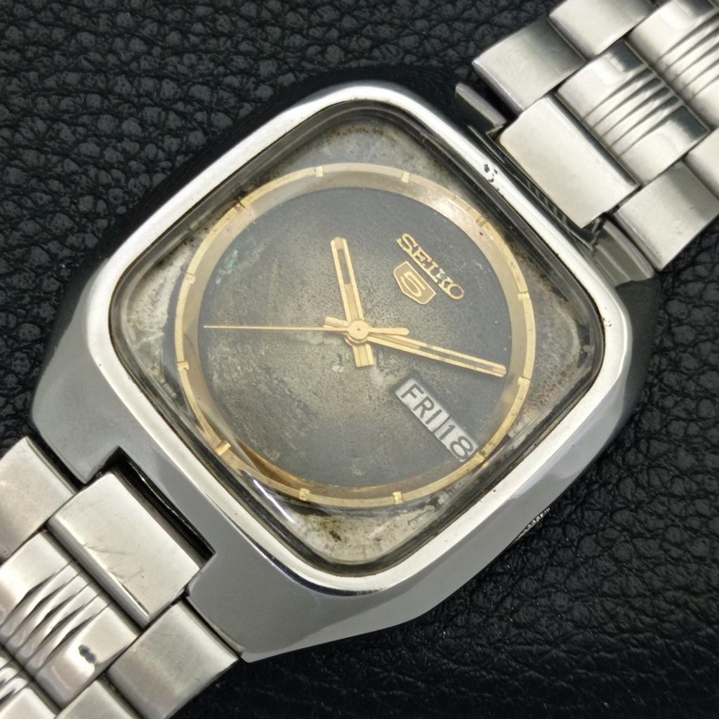 ОРИГИНАЛЬНЫЕ ВИНТАЖНЫЕ МУЖСКИЕ ЧАСЫ SEIKO 5 AUTOMATIC JAPAN 7019A ОРИГИНАЛЬНЫЙ ЦИФЕРБЛАТ a702475-5