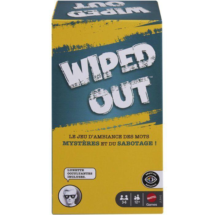 Jeu de société - MATTEL GAMES - Wiped Out JLB40 - Déduction - 3 à 6 joueurs - Accessoires
