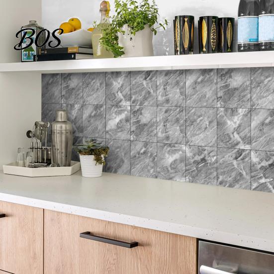Realistic Stone Texture Wall Stickers 12PCS Imitation Marble Pattern Stickers, Self-Adhesive Waterproof EVA Self Adhesive Tiles for Interior