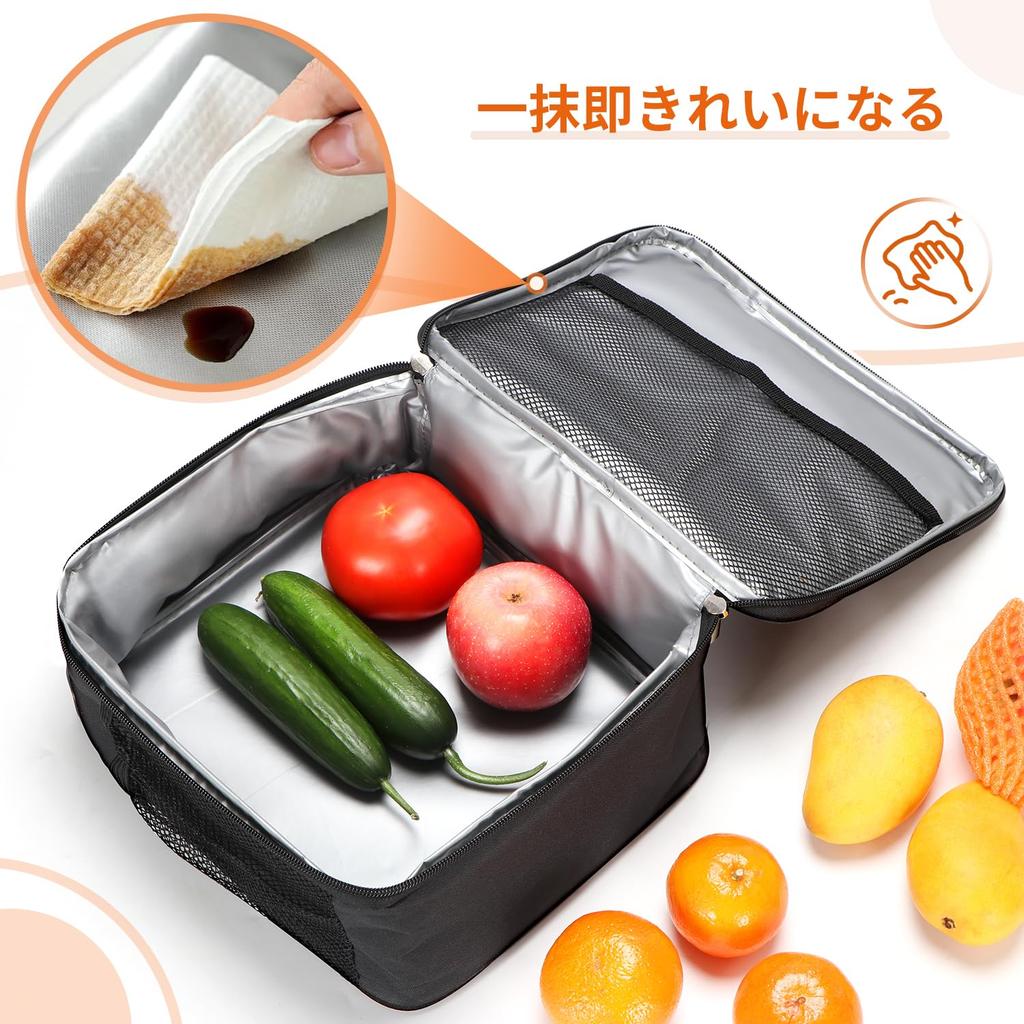 Изолированный ланч-бокс Roseelk сохраняет еду холодной, маленький ланч для еды на открытом воздухе, для школьного рюкзака, маленький, водостойкий Оксфорд, легкий, ручная кладь,