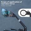 Bicycle Rearview Mirror Outdoor Cycling Anti-glare Mirror 360 Degree Adjustable Handlebar Rear View Mirror Universal Bike Mirror