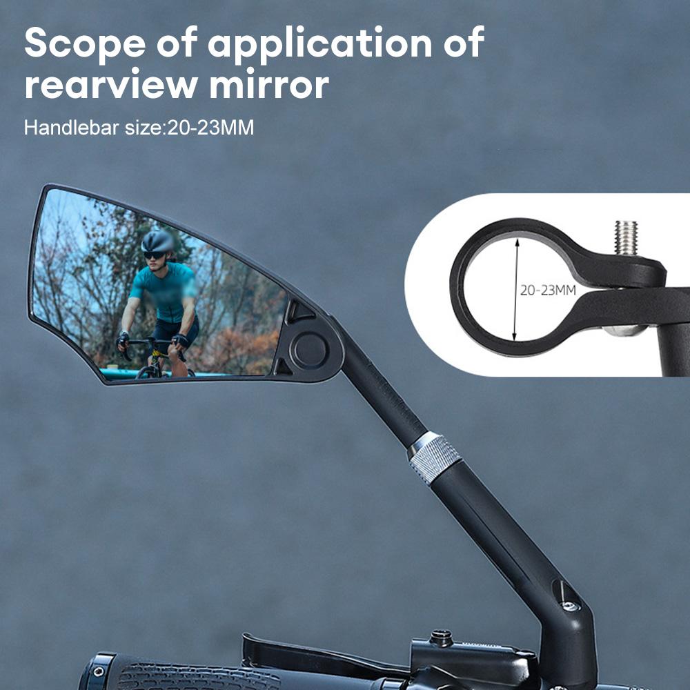 Bicycle Rearview Mirror Outdoor Cycling Anti-glare Mirror 360 Degree Adjustable Handlebar Rear View Mirror Universal Bike Mirror