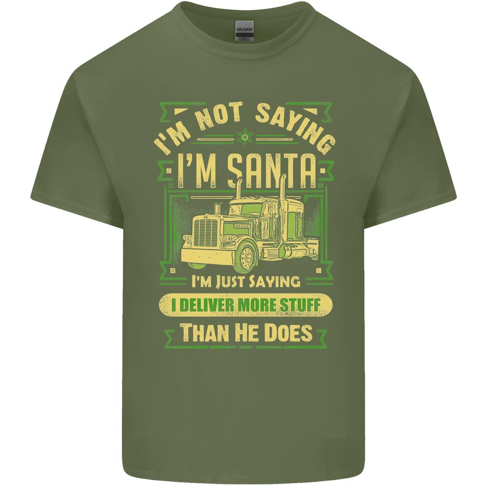 Not Santa Delivery Driver Christmas Funny Unisexs Cotton TShirt Tee Top