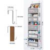 Five-Layer Non-Woven Hanging Storage Bag for Bedroom - Large Capacity Door Organizer KTY