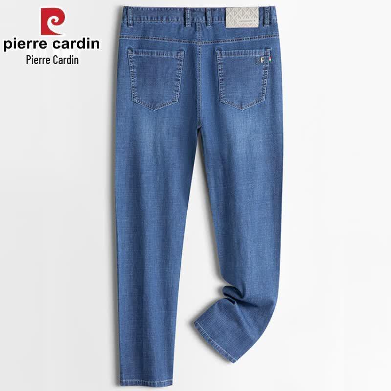 Pierre Cardin Мужские летние джинсы свободного прямого кроя