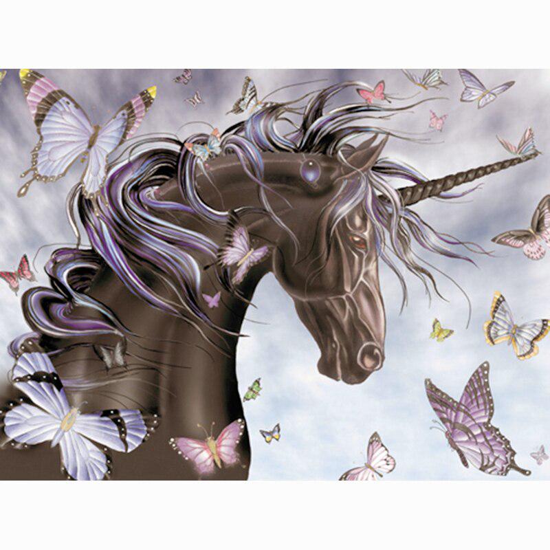 5D DIY Diamond Painting Painted Butterfly & Unicorn Mosaic Embroidery Cross Stitch Embroidery