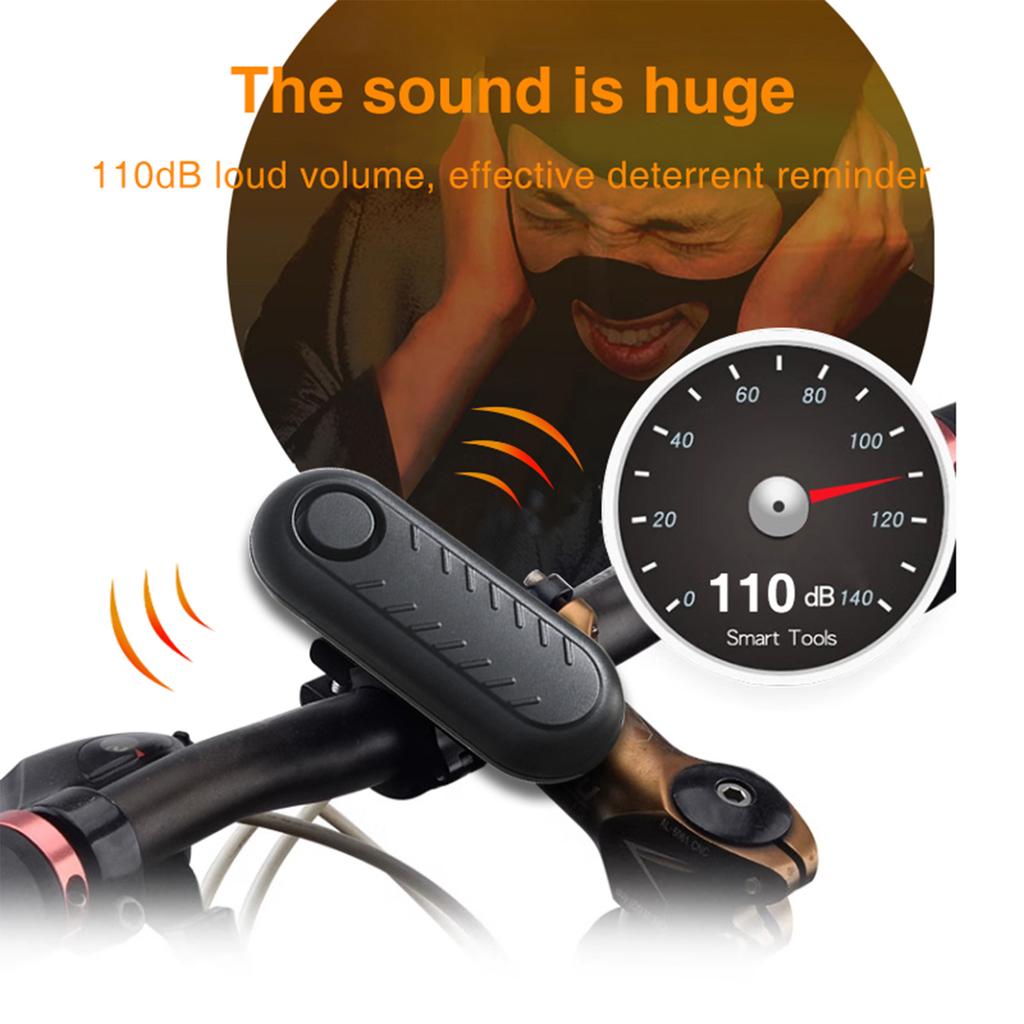 Bike Alarm with Remote Anti Theft Vibration Sensor Alarm System for Electric Bike Motorcycle Garage