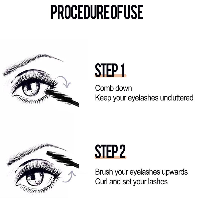 Праймер для ресниц с двойным эффектом. 3D-тушь двойного назначения. Густая и длинная водостойкая жидкость для укладки ресниц.