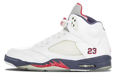 Air Jordan 5 Retro Independence Day Высокие Винтажные Баскетбольные Кроссовки Мужские Белые 136027-103