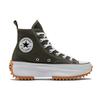 Converse Run Star Hike Heightened Platform High Top Canvas Shoes Unisex Army Green