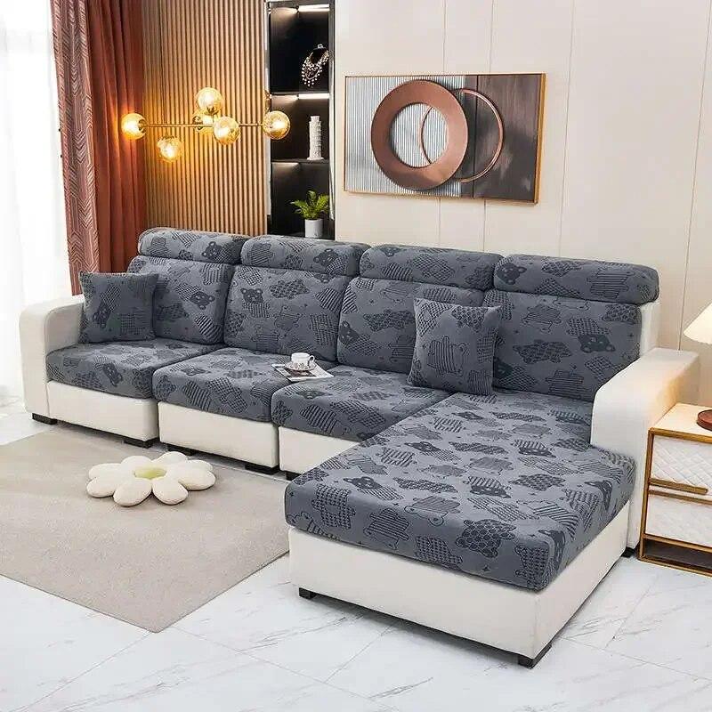 Противопыльные чехлы на диван, чехол на спинку сиденья, эластичный полиэстер, секционный угловой чехол для дивана, чехол для шезлонга, защита для отдыха